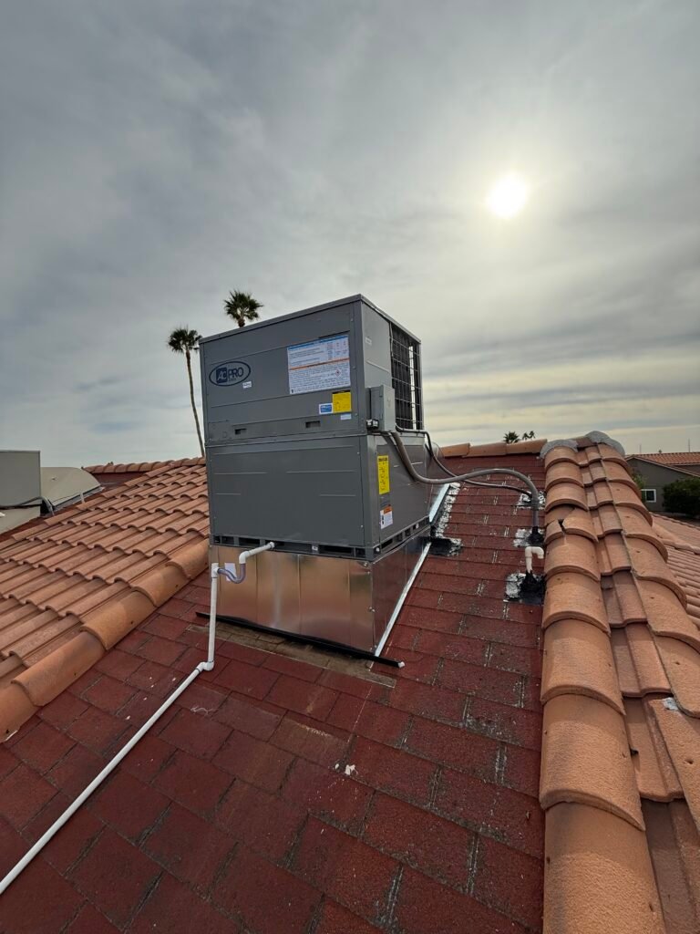 Commercial rooftop HVAC unit serviced by Paganelli HVAC in Queen Creek, AZ